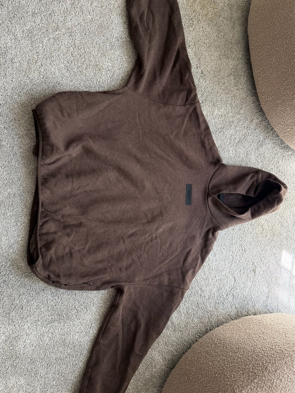 Fear of God Brown Hooded Sweatshirt